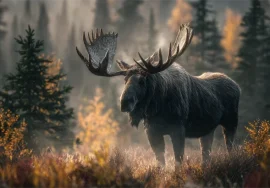 big game moose in November