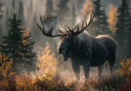 big game moose in November