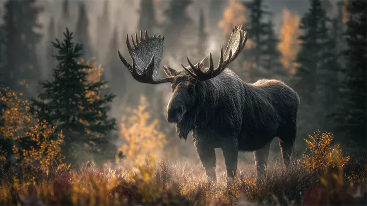 big game moose in November